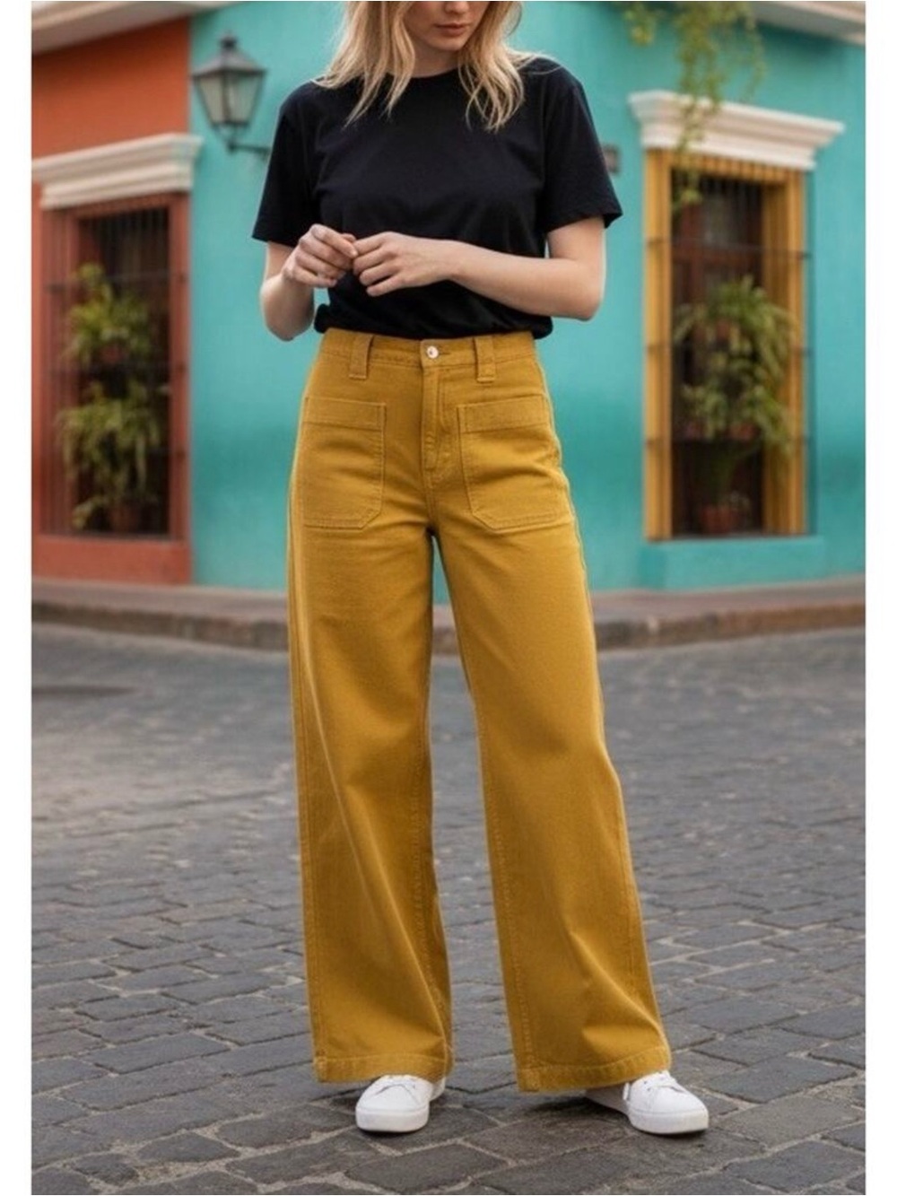 Etica Devon Wide Leg Jean. Size 27.
